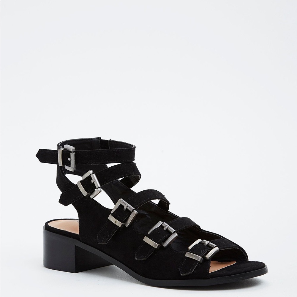 TORRID strappy block heel gladiators 11W